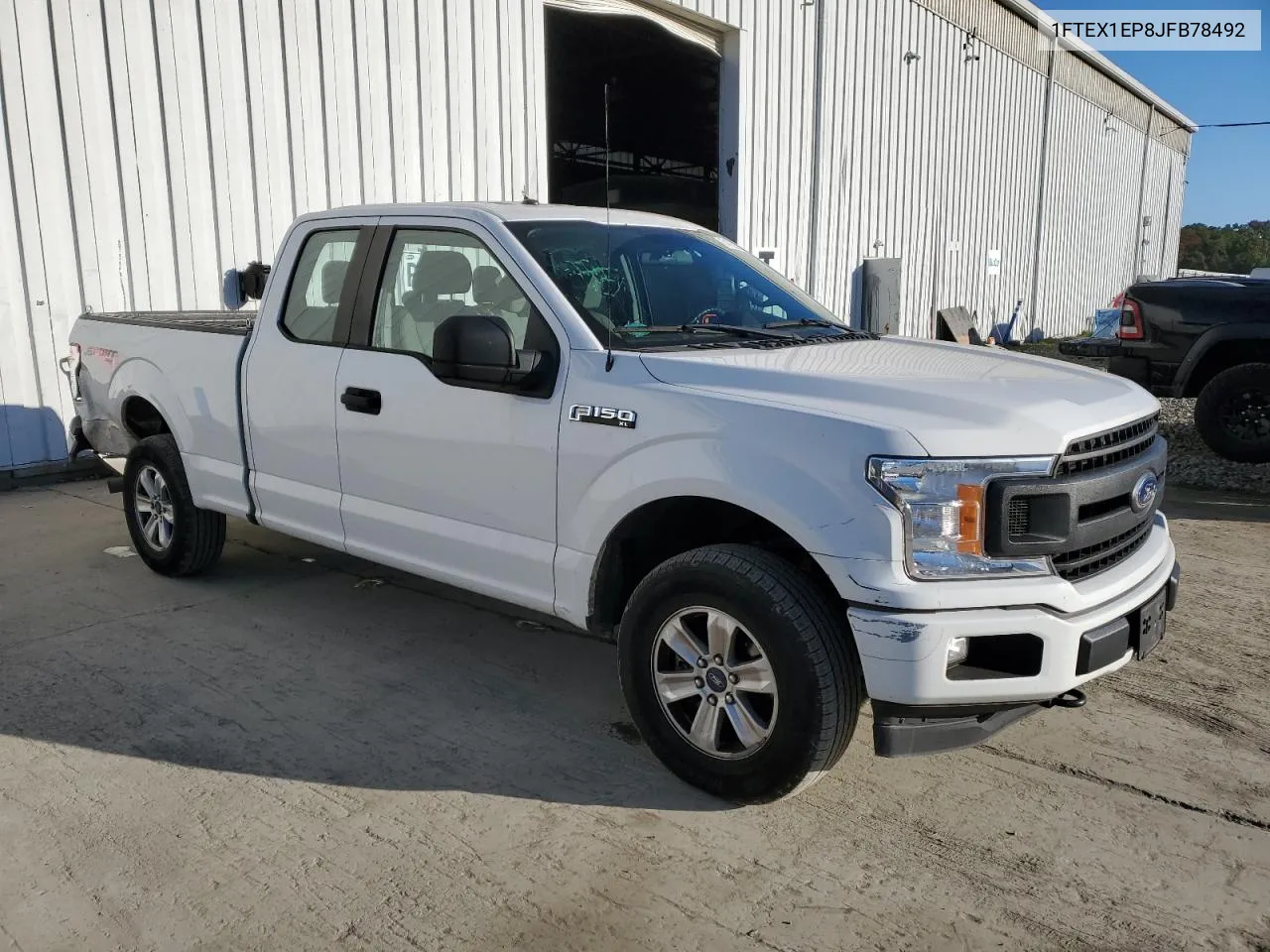 2018 Ford F150 Super Cab VIN: 1FTEX1EP8JFB78492 Lot: 74722994