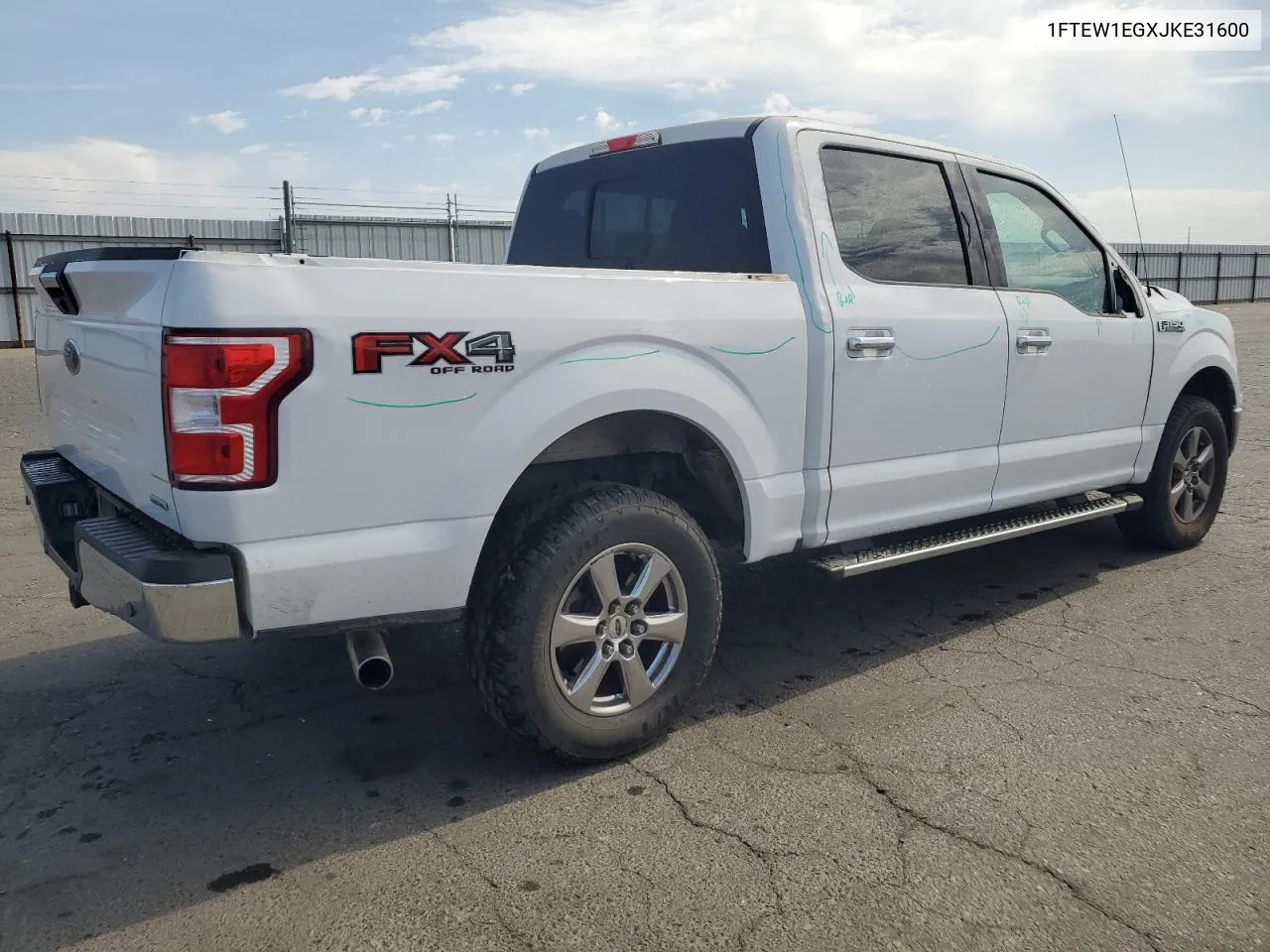 2018 Ford F150 Supercrew VIN: 1FTEW1EGXJKE31600 Lot: 74730714