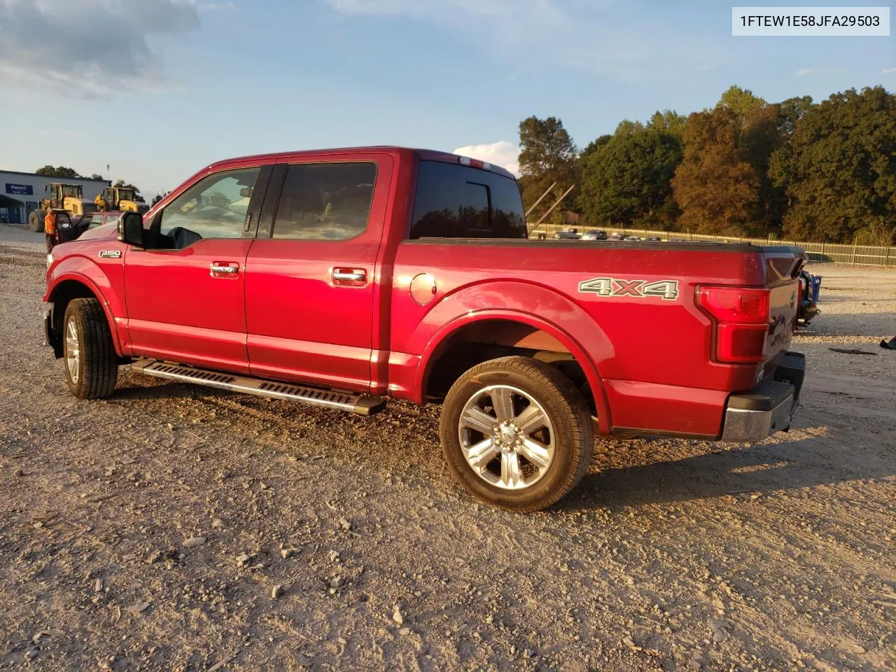 2018 Ford F150 Supercrew VIN: 1FTEW1E58JFA29503 Lot: 74756304