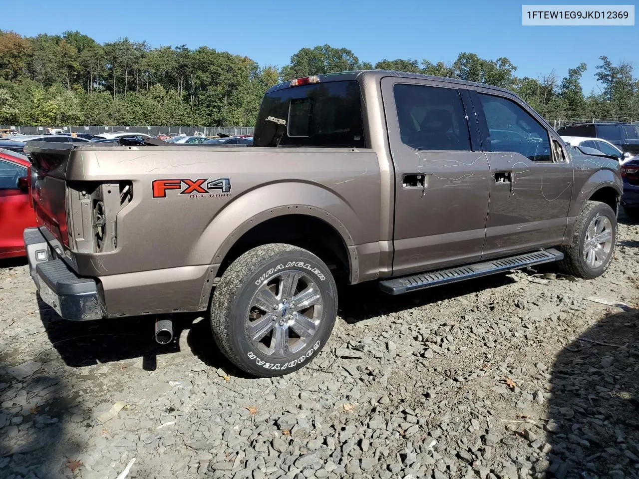 2018 Ford F150 Supercrew VIN: 1FTEW1EG9JKD12369 Lot: 74758674