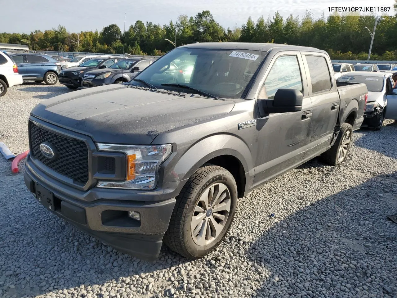 2018 Ford F150 Supercrew VIN: 1FTEW1CP7JKE11887 Lot: 74783454