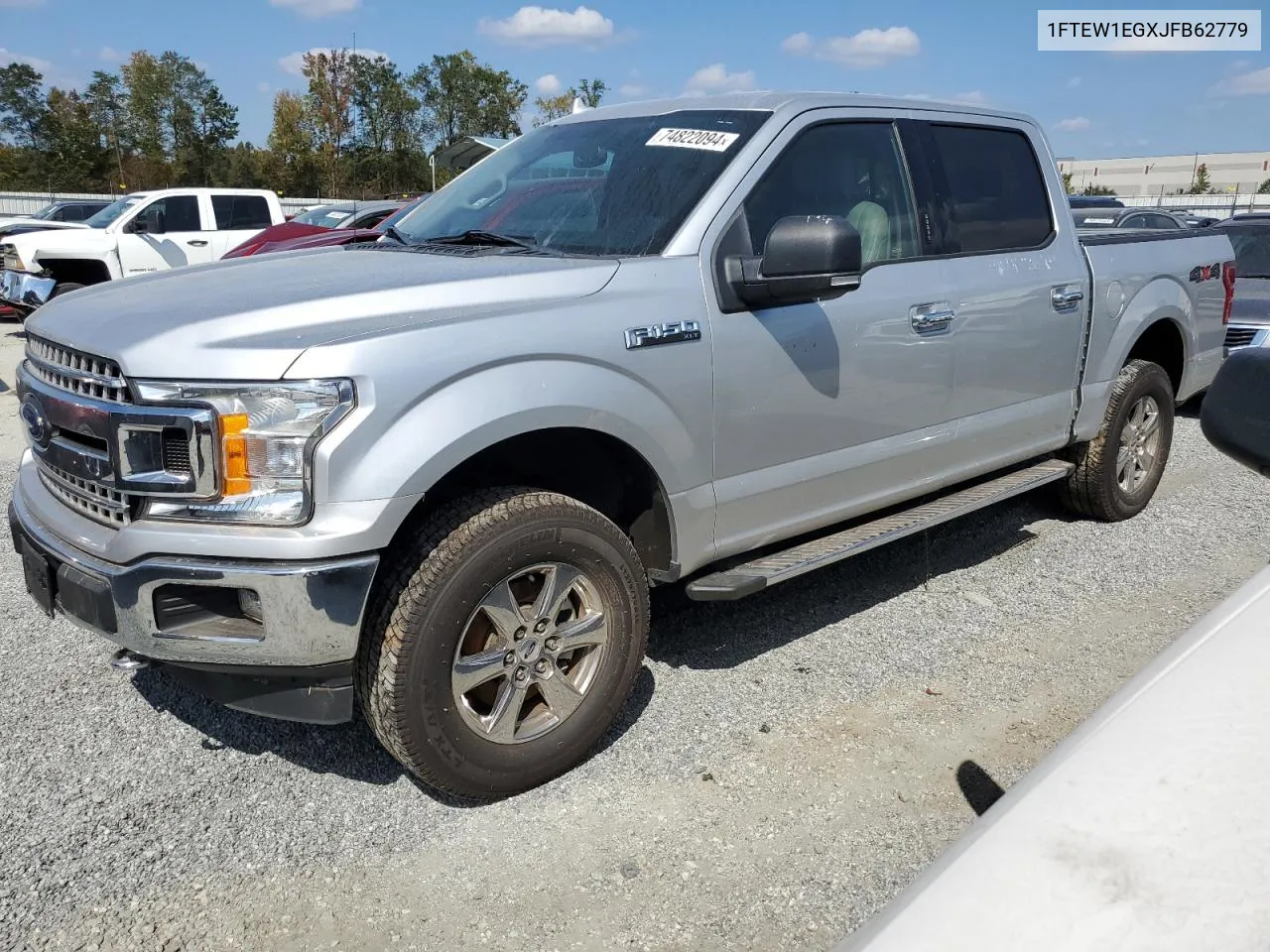 2018 Ford F150 Supercrew VIN: 1FTEW1EGXJFB62779 Lot: 74822094