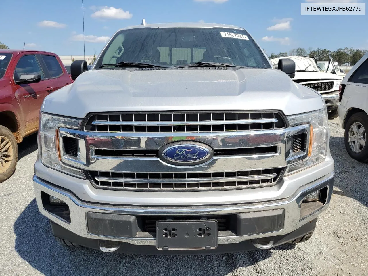 2018 Ford F150 Supercrew VIN: 1FTEW1EGXJFB62779 Lot: 74822094