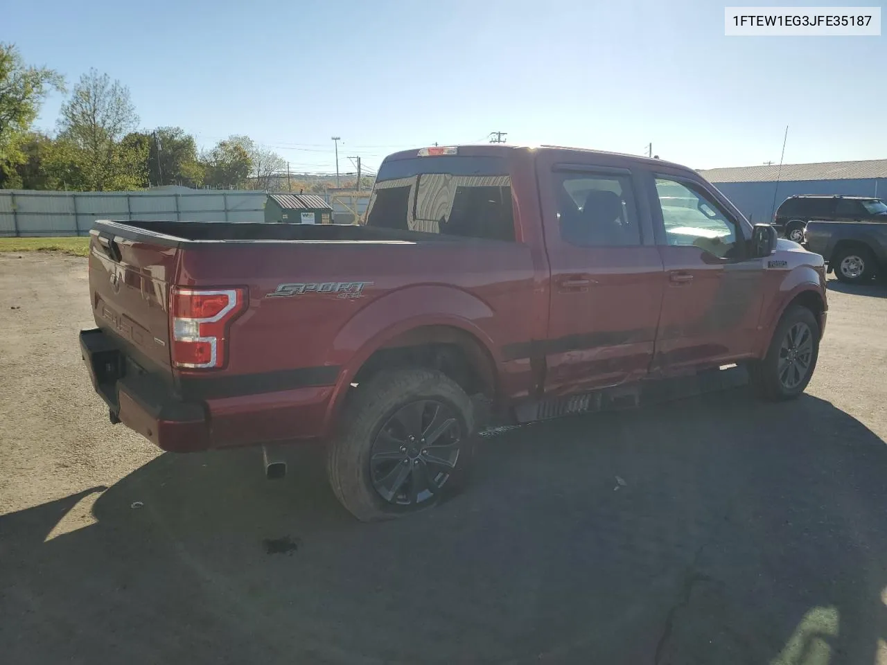 2018 Ford F150 Supercrew VIN: 1FTEW1EG3JFE35187 Lot: 75007664