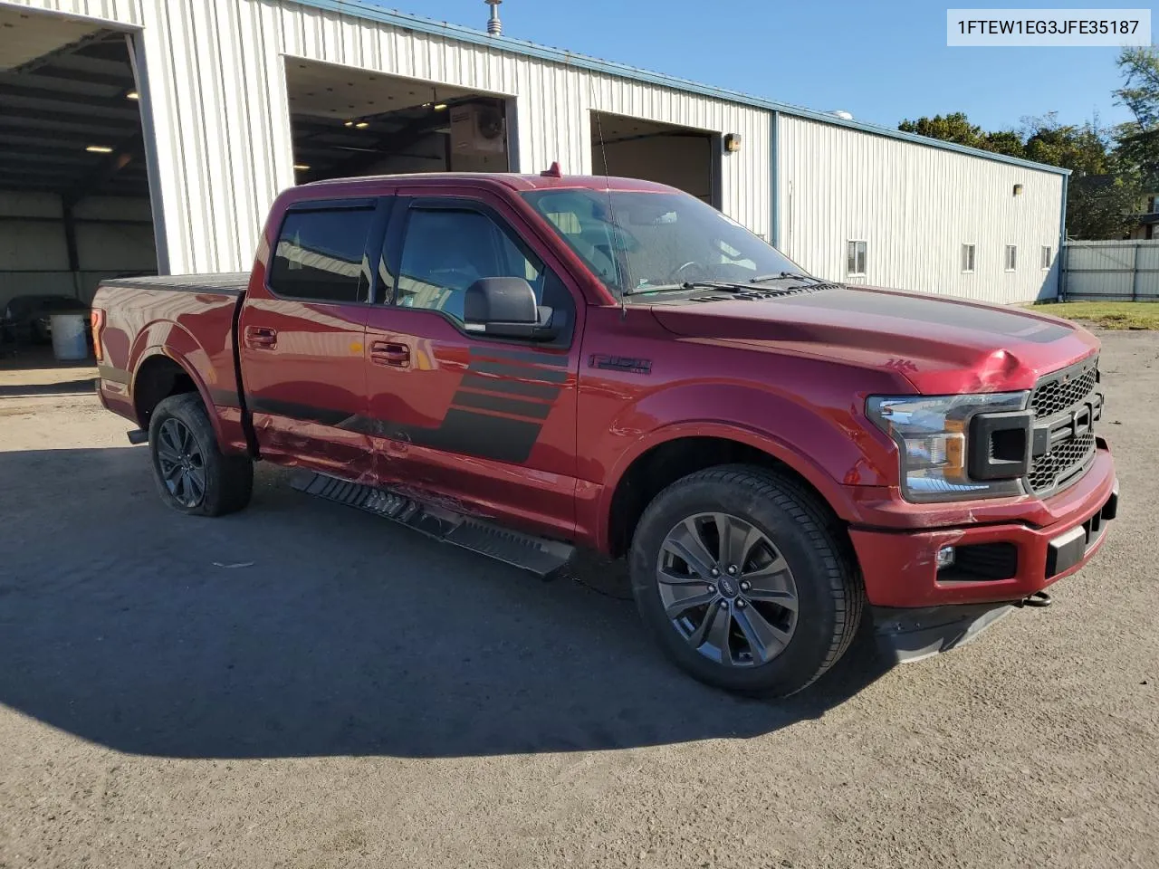 2018 Ford F150 Supercrew VIN: 1FTEW1EG3JFE35187 Lot: 75007664