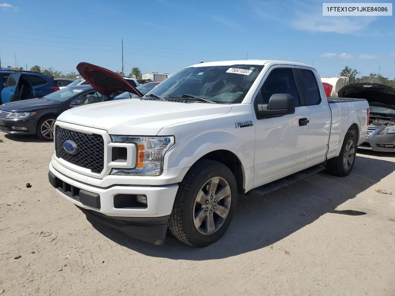 2018 Ford F150 Super Cab VIN: 1FTEX1CP1JKE84086 Lot: 75041004