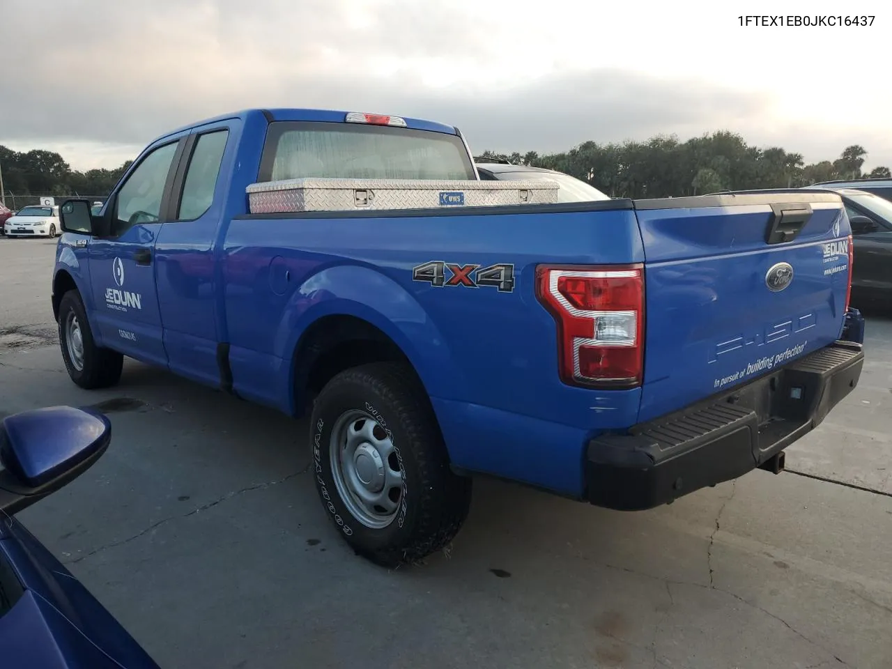 2018 Ford F150 Super Cab VIN: 1FTEX1EB0JKC16437 Lot: 75188494