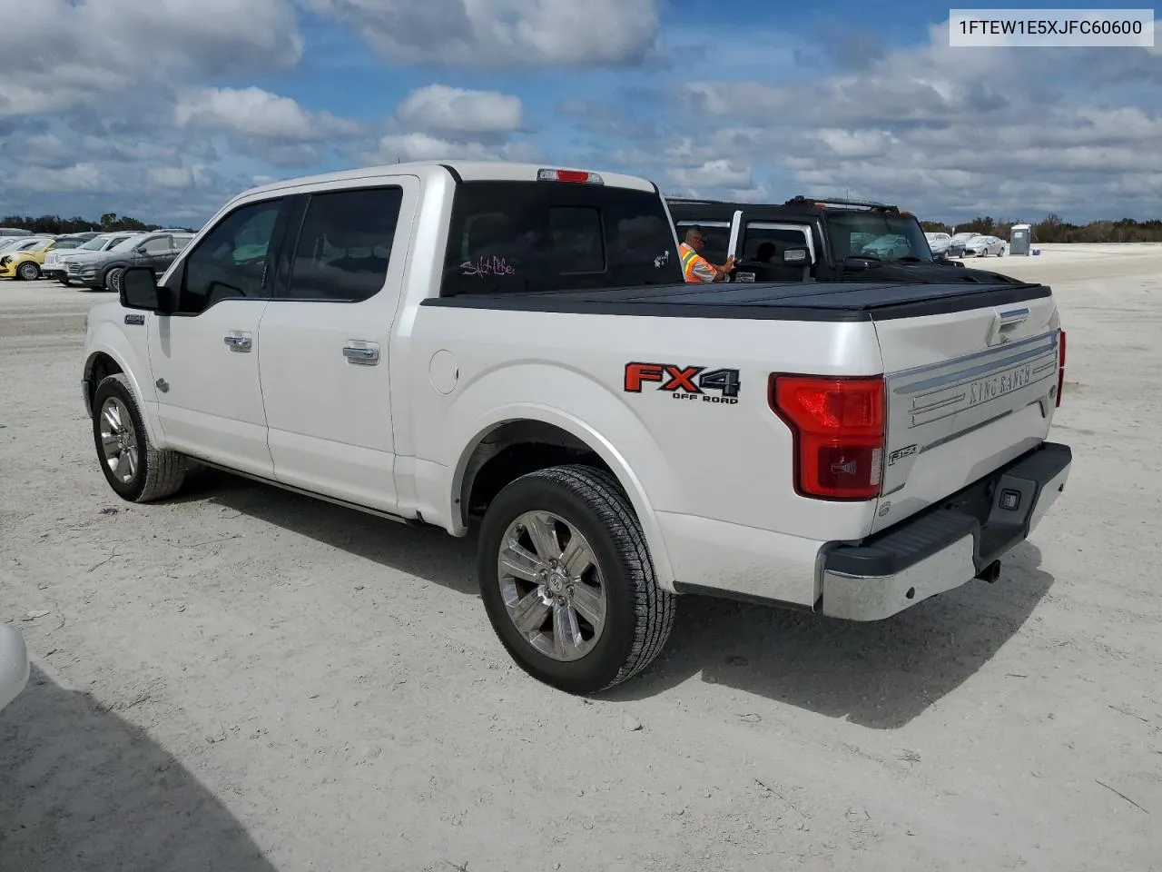 2018 Ford F150 Supercrew VIN: 1FTEW1E5XJFC60600 Lot: 75227534