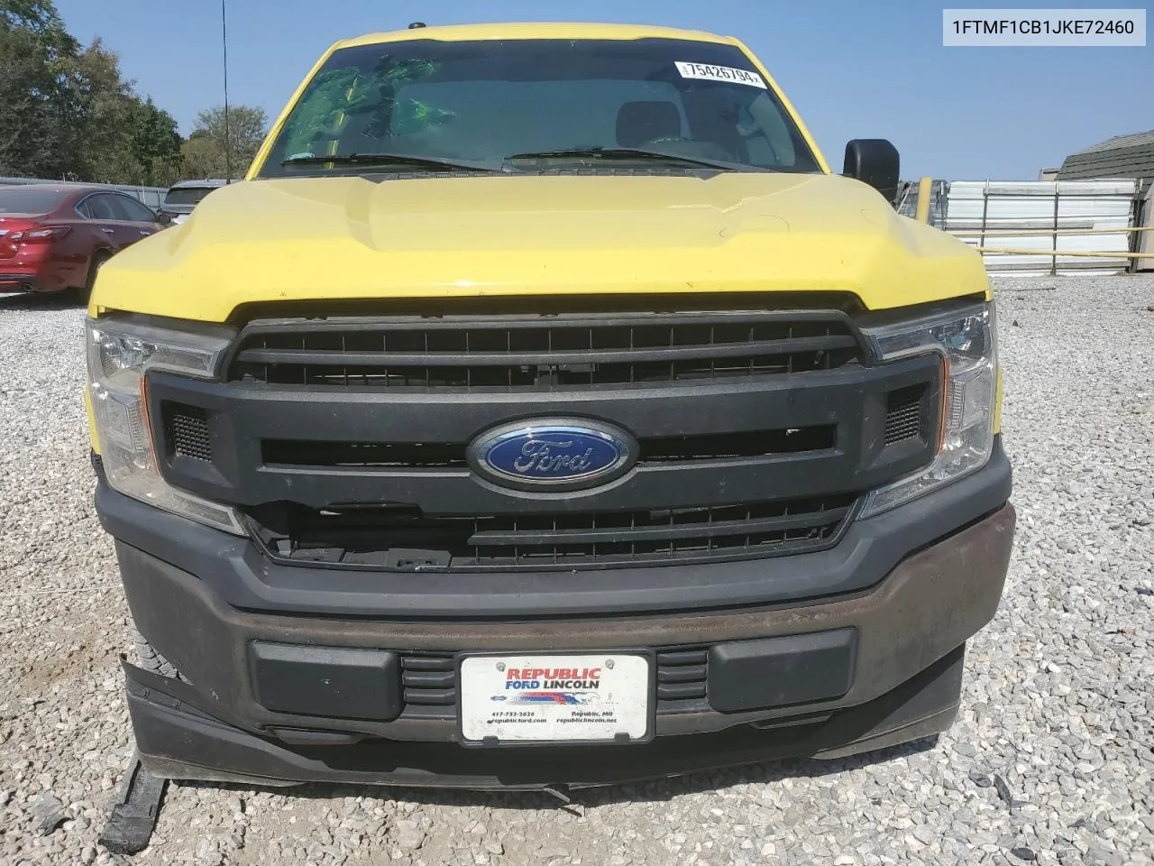 2018 Ford F150 VIN: 1FTMF1CB1JKE72460 Lot: 75426794