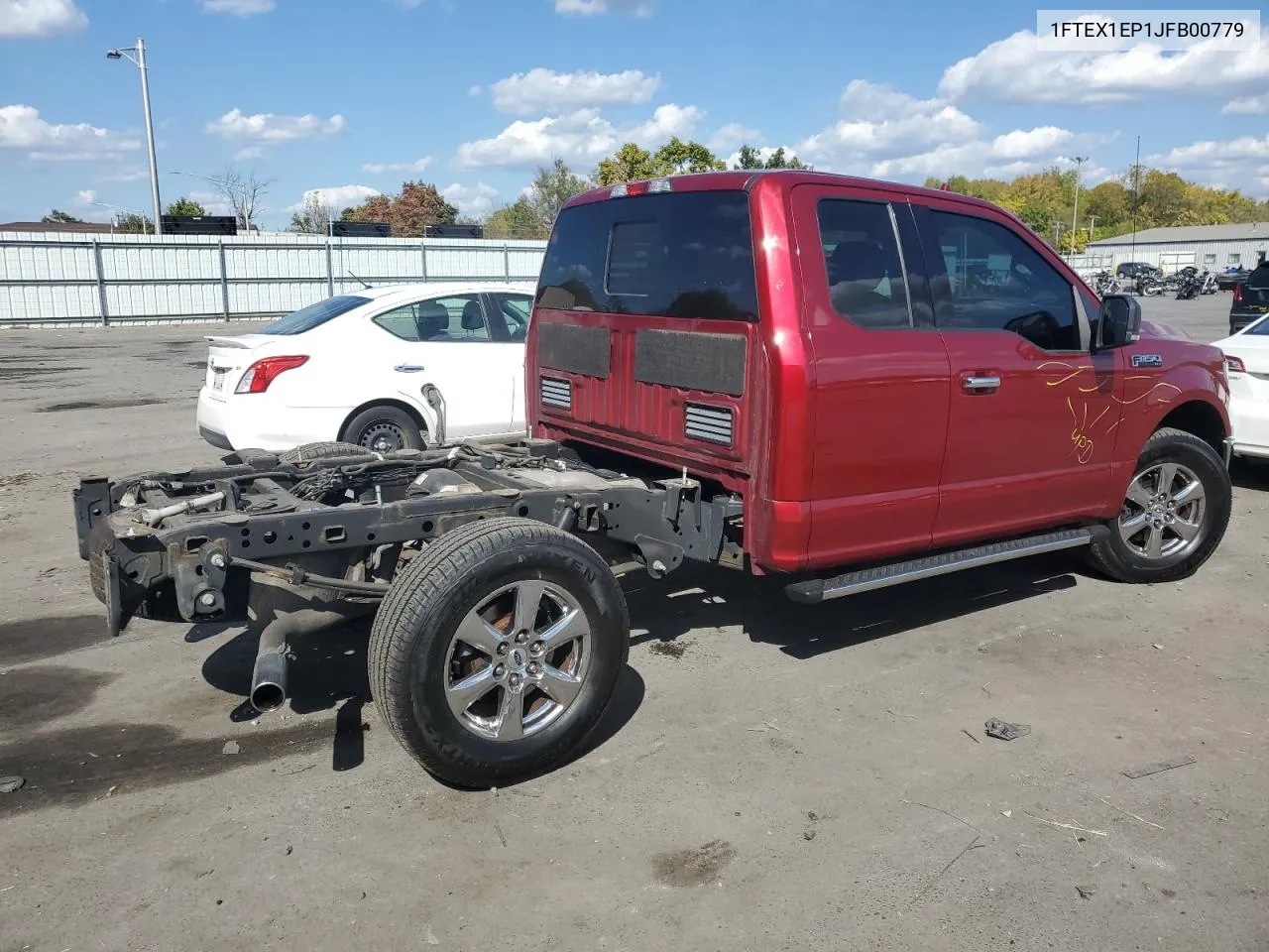 2018 Ford F150 Super Cab VIN: 1FTEX1EP1JFB00779 Lot: 75434314