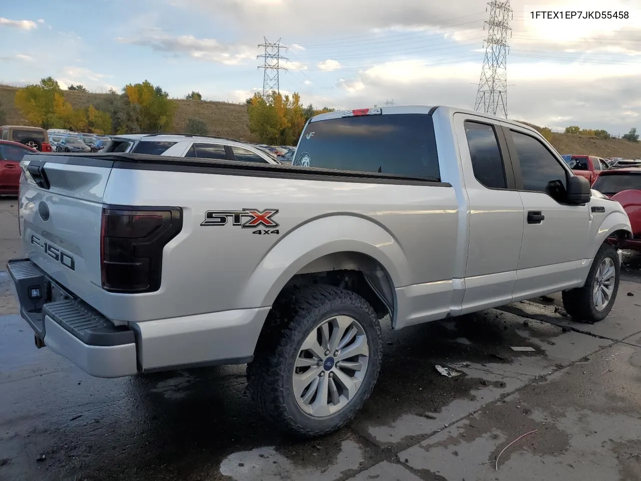 2018 Ford F150 Super Cab VIN: 1FTEX1EP7JKD55458 Lot: 75481024