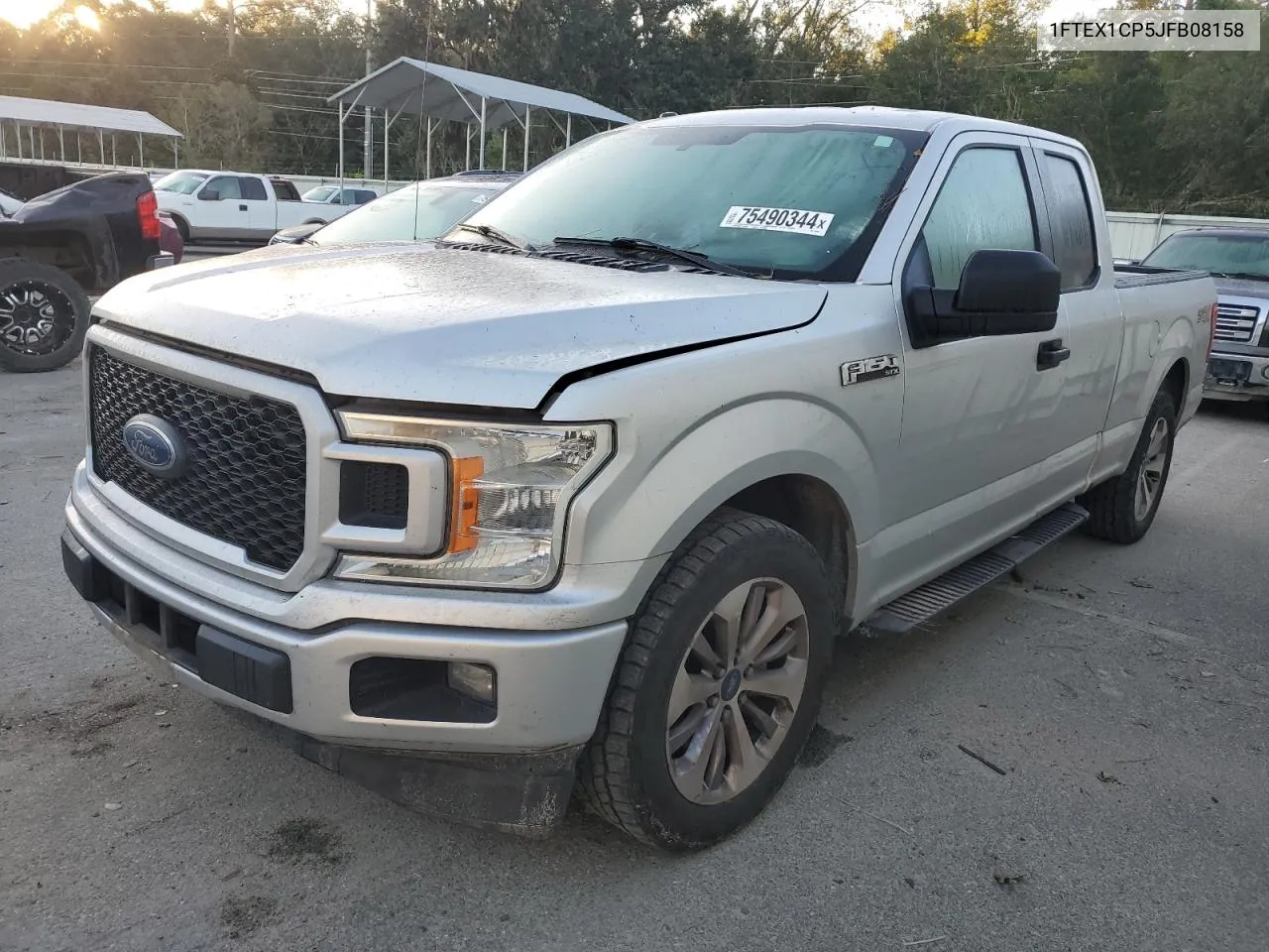 2018 Ford F150 Super Cab VIN: 1FTEX1CP5JFB08158 Lot: 75490344