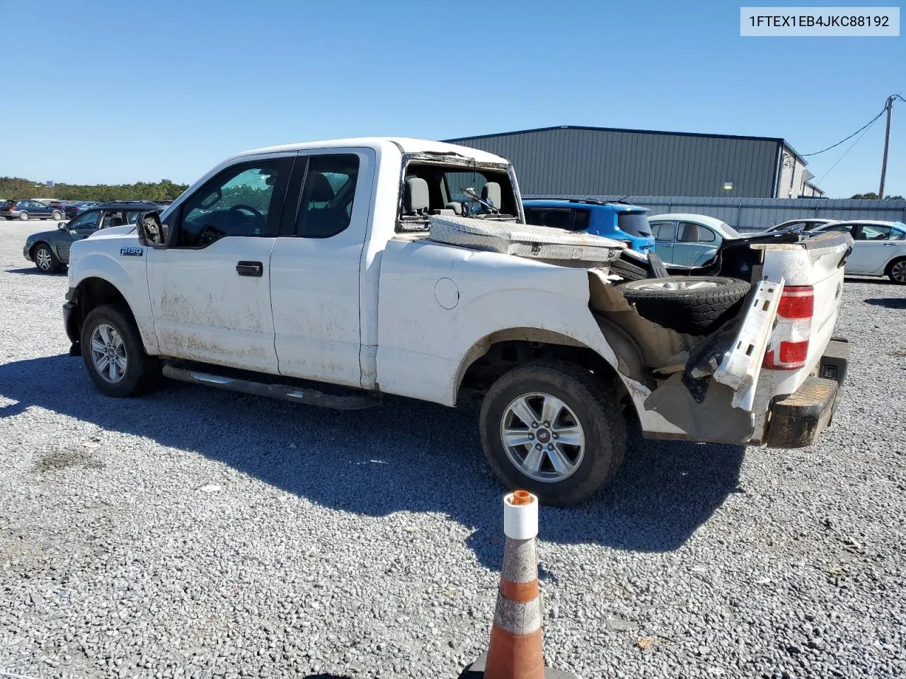 2018 Ford F150 Super Cab VIN: 1FTEX1EB4JKC88192 Lot: 75510334