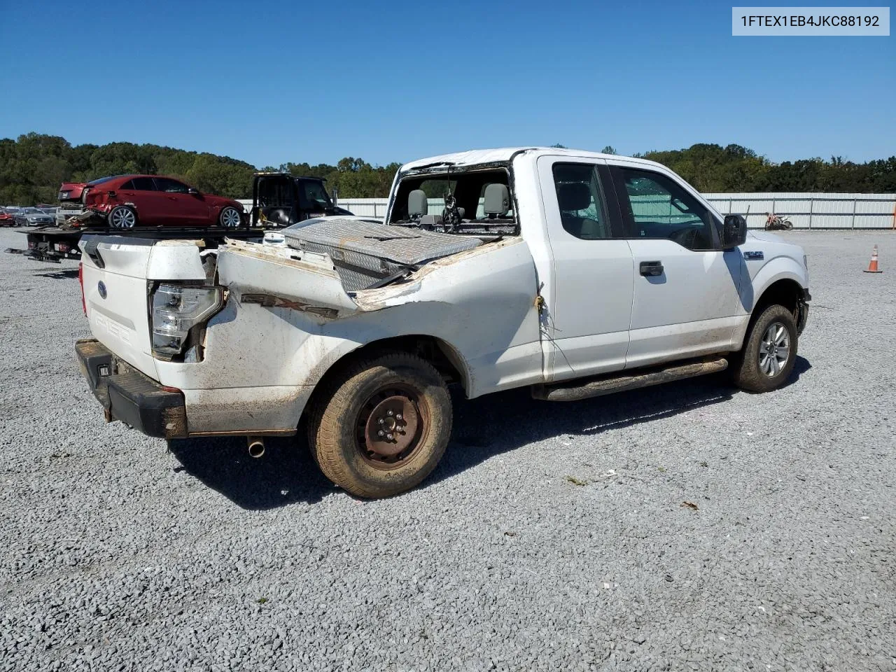 2018 Ford F150 Super Cab VIN: 1FTEX1EB4JKC88192 Lot: 75510334