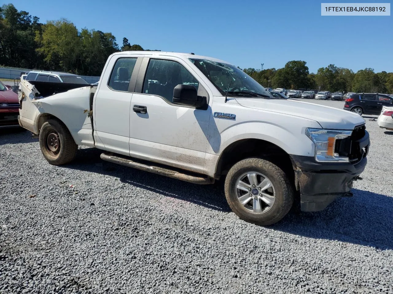 2018 Ford F150 Super Cab VIN: 1FTEX1EB4JKC88192 Lot: 75510334