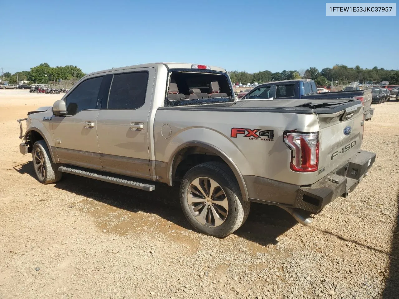 2018 Ford F150 Supercrew VIN: 1FTEW1E53JKC37957 Lot: 75614444