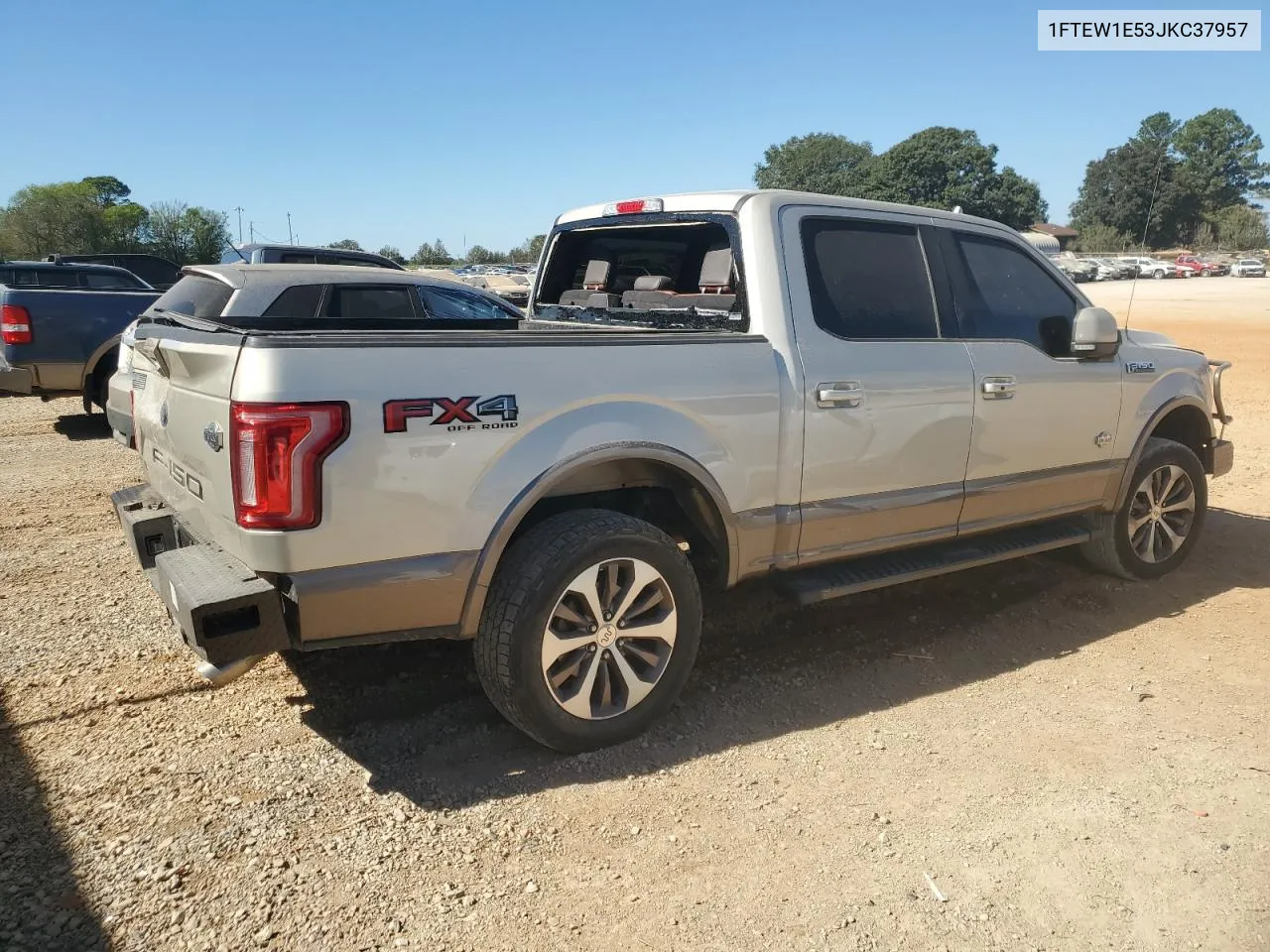 2018 Ford F150 Supercrew VIN: 1FTEW1E53JKC37957 Lot: 75614444