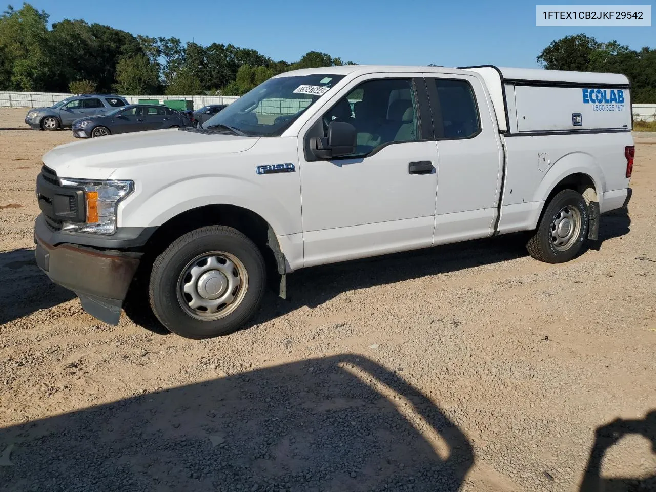 2018 Ford F150 Super Cab VIN: 1FTEX1CB2JKF29542 Lot: 75647644