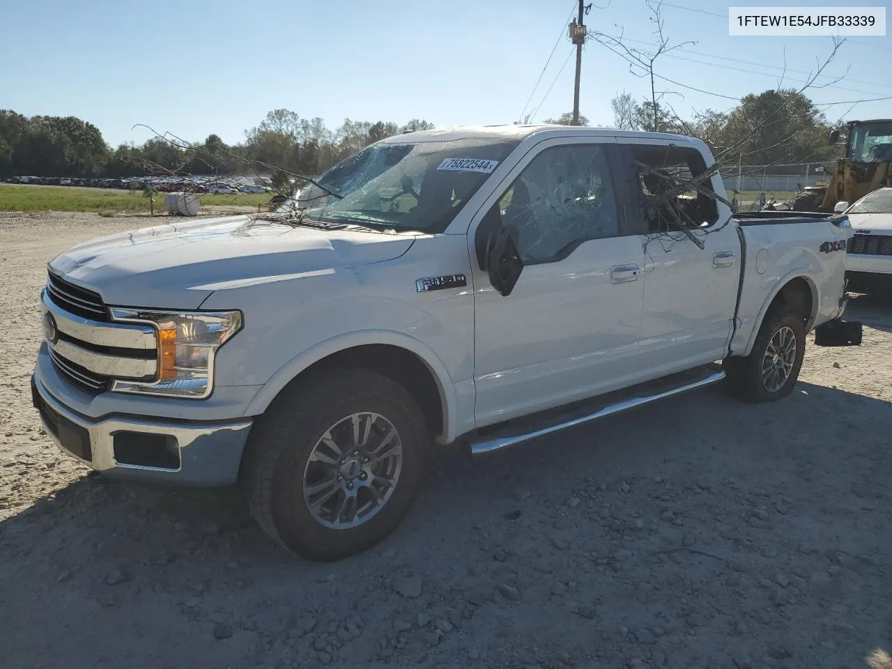 2018 Ford F150 Supercrew VIN: 1FTEW1E54JFB33339 Lot: 75822544