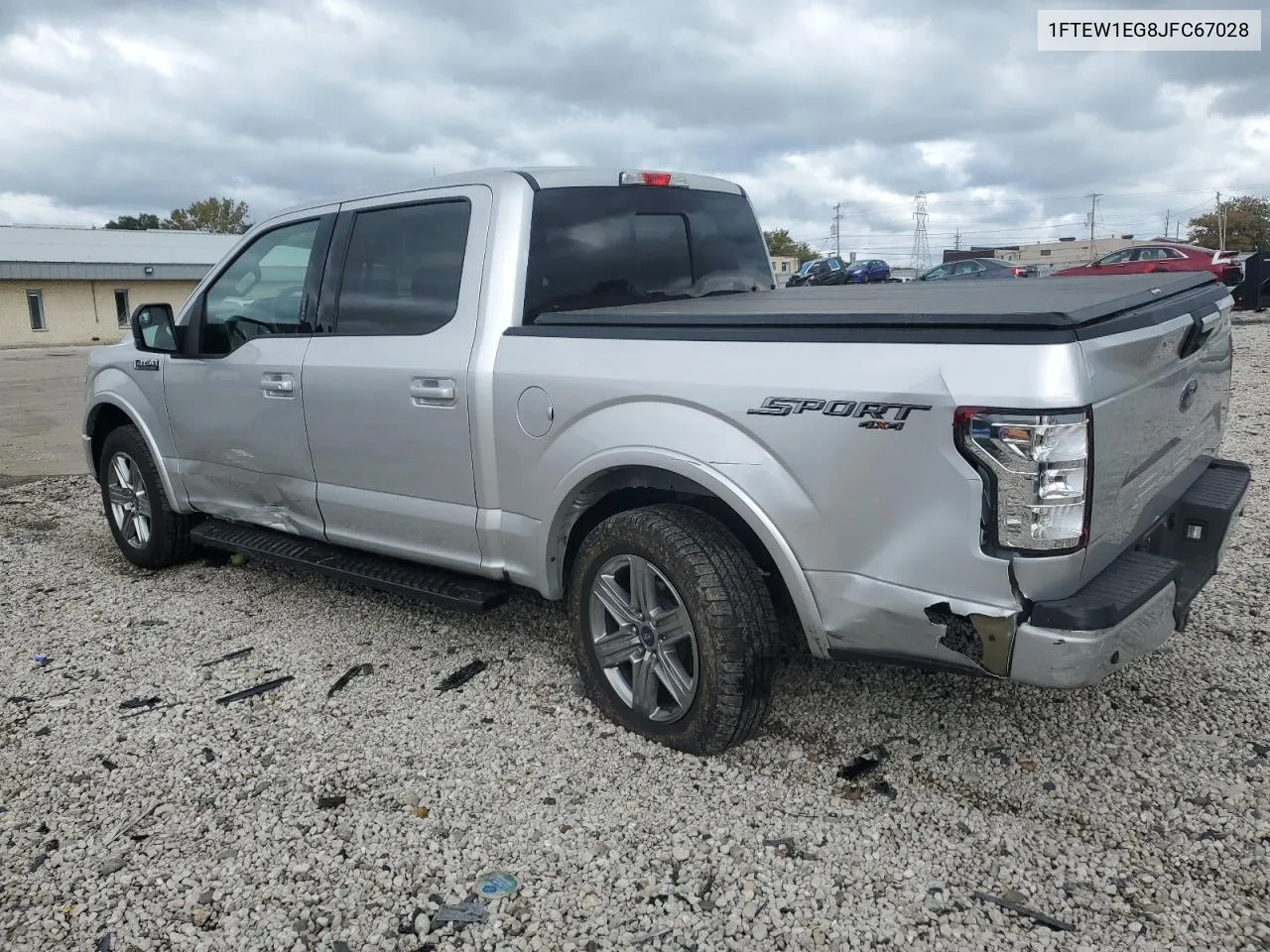 2018 Ford F150 Supercrew VIN: 1FTEW1EG8JFC67028 Lot: 75833864