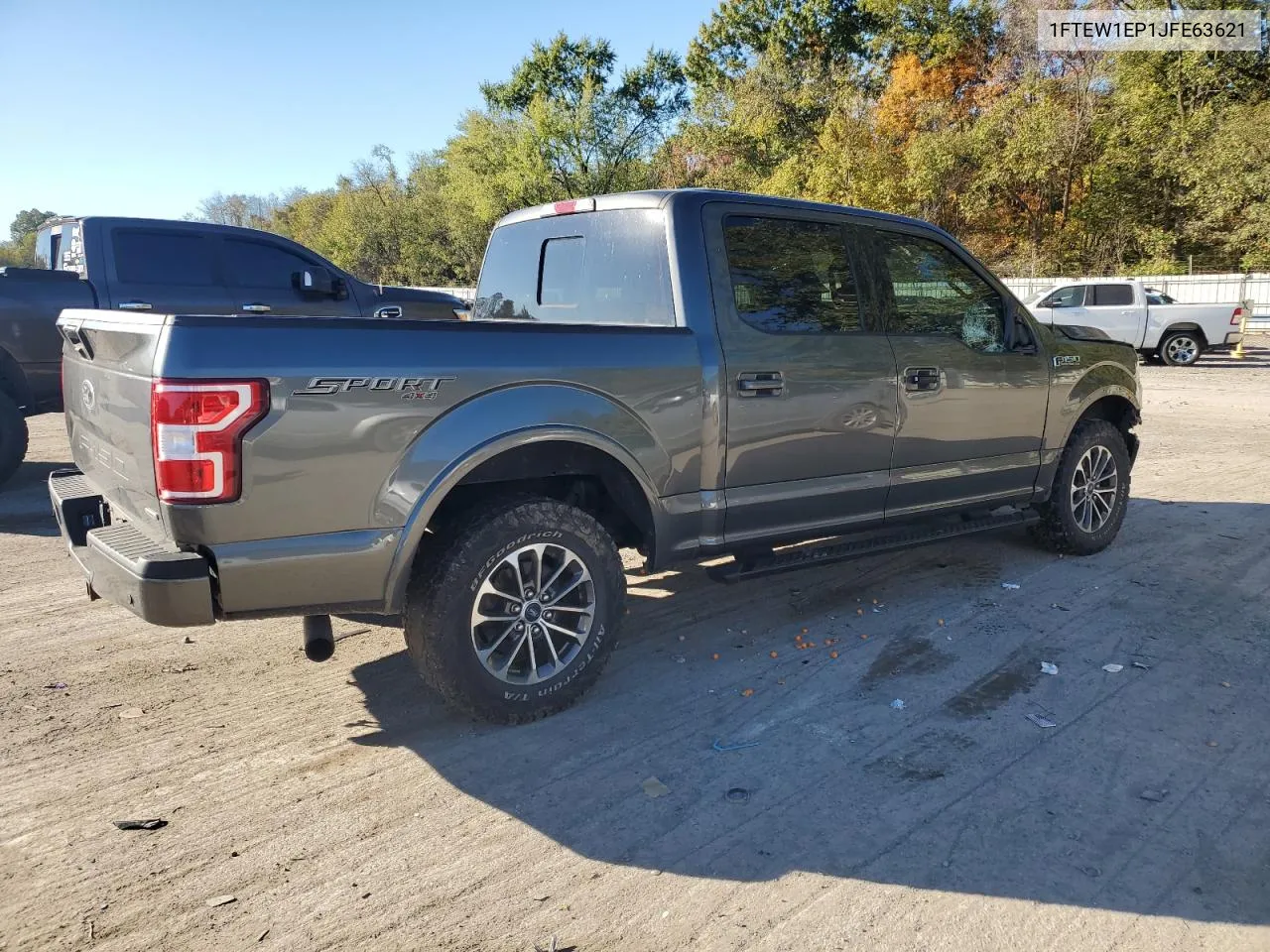 2018 Ford F150 Supercrew VIN: 1FTEW1EP1JFE63621 Lot: 75836474