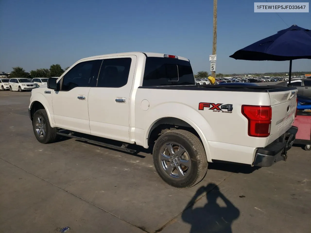 2018 Ford F150 Supercrew VIN: 1FTEW1EP5JFD33647 Lot: 75854434