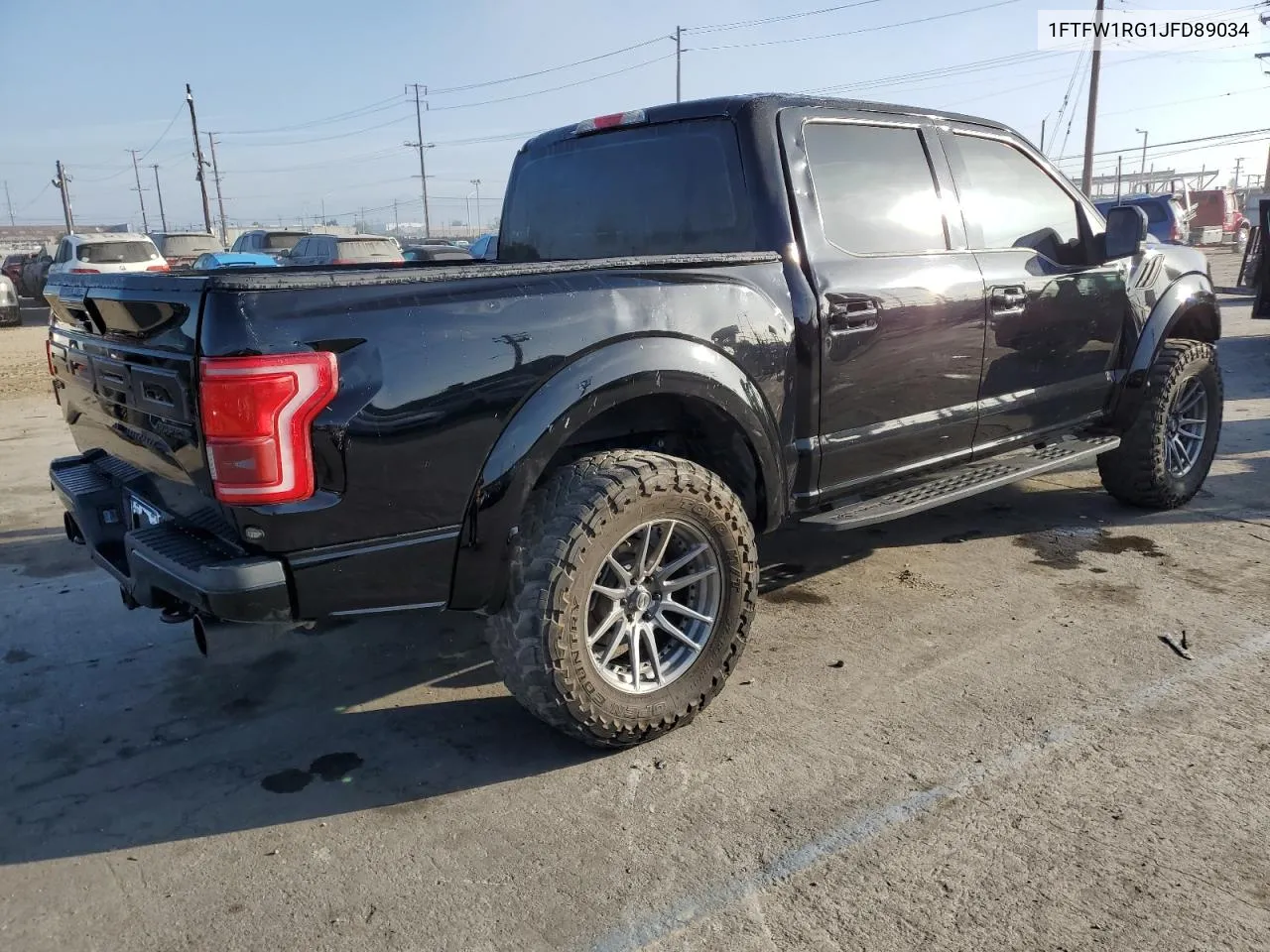 2018 Ford F150 Raptor VIN: 1FTFW1RG1JFD89034 Lot: 75855704