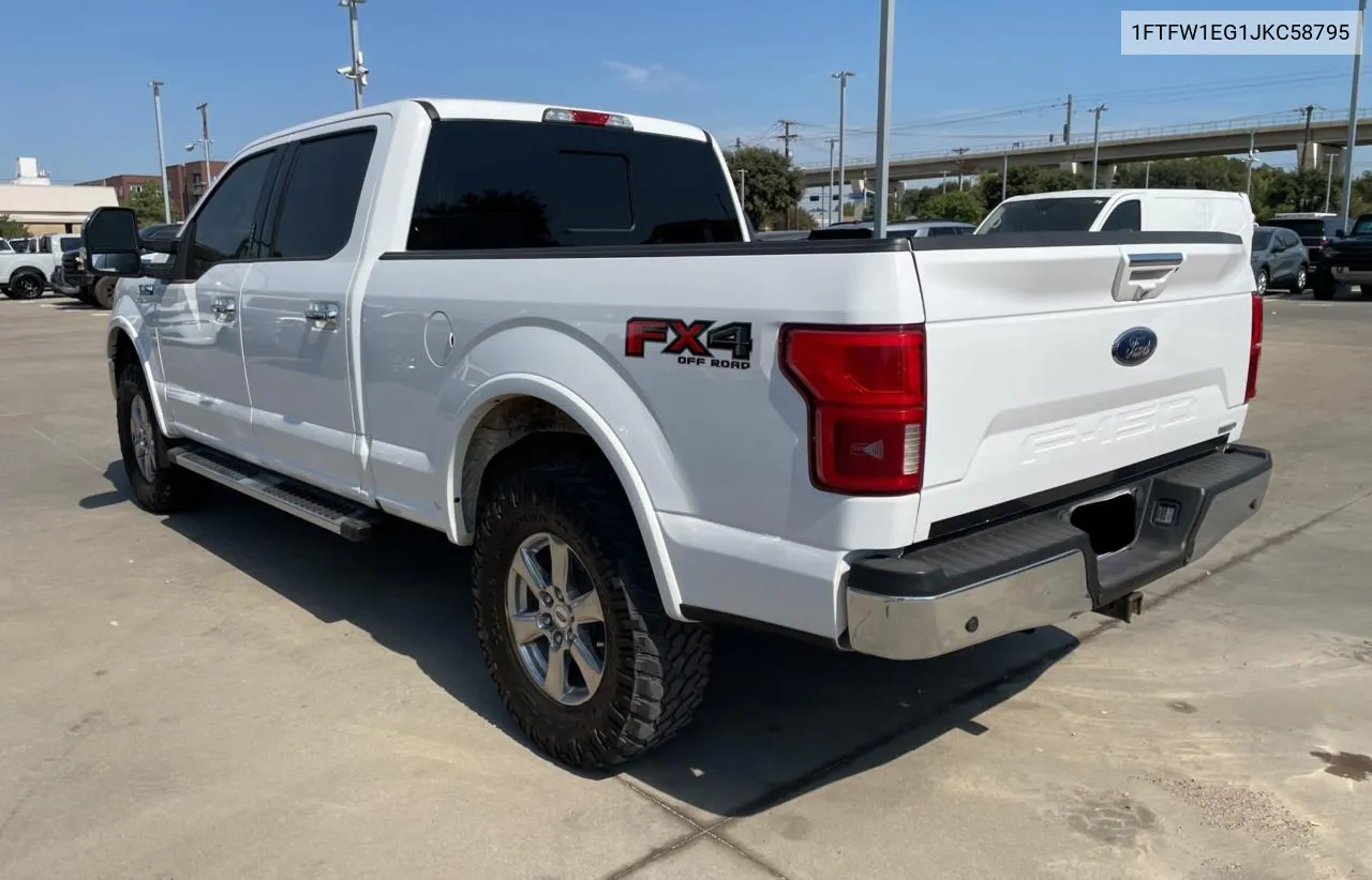 1FTFW1EG1JKC58795 2018 Ford F150 Supercrew