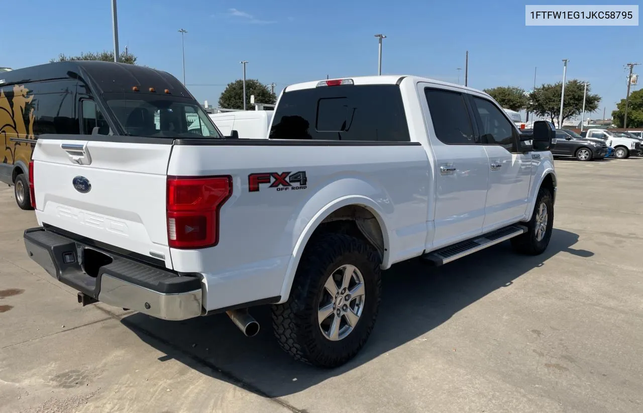 1FTFW1EG1JKC58795 2018 Ford F150 Supercrew