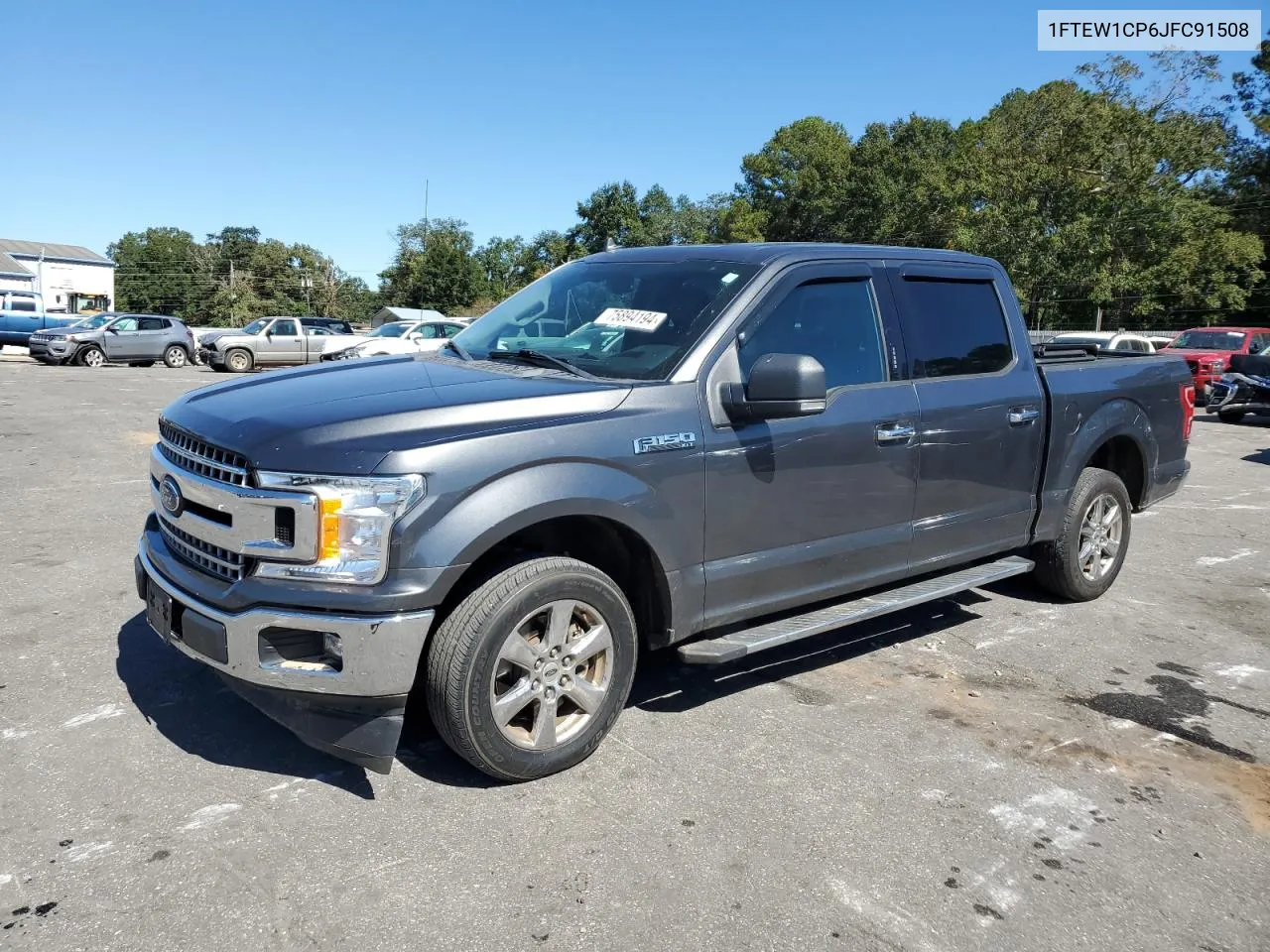 2018 Ford F150 Supercrew VIN: 1FTEW1CP6JFC91508 Lot: 75894194