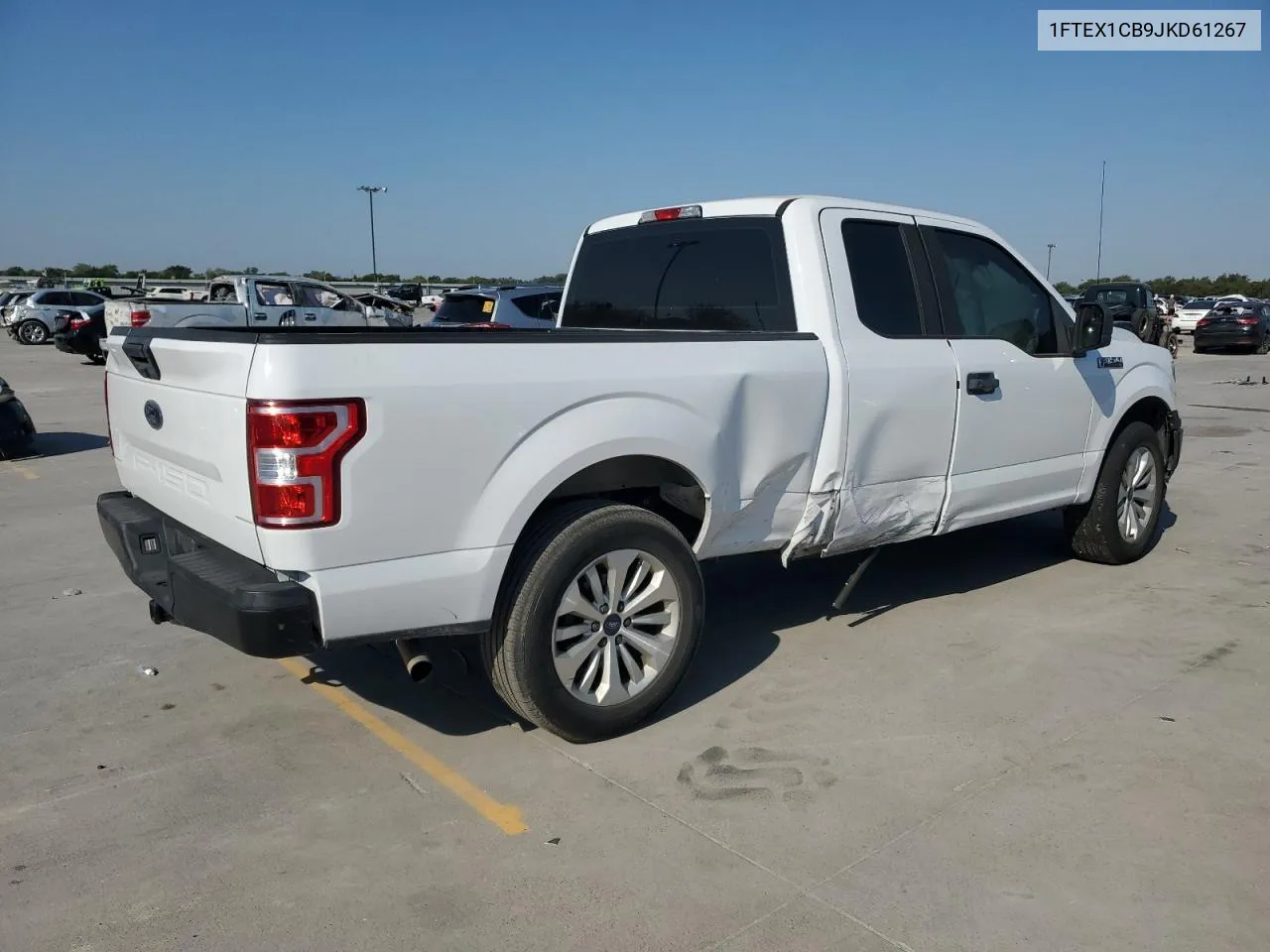 2018 Ford F150 Super Cab VIN: 1FTEX1CB9JKD61267 Lot: 75941924