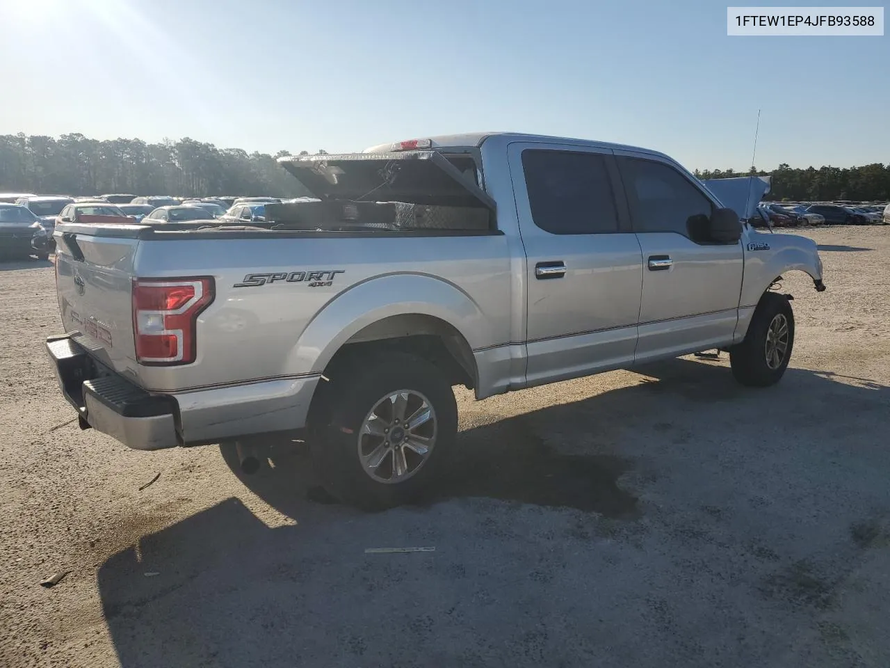 2018 Ford F150 Supercrew VIN: 1FTEW1EP4JFB93588 Lot: 75963584