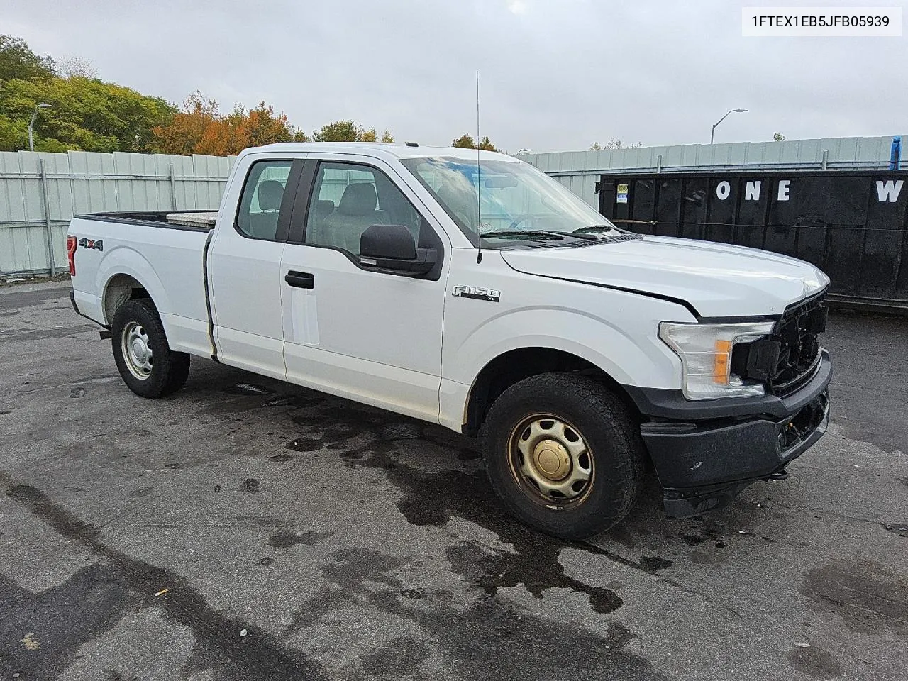 2018 Ford F150 Super Cab VIN: 1FTEX1EB5JFB05939 Lot: 76061684