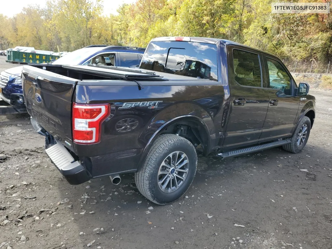 2018 Ford F150 Supercrew VIN: 1FTEW1EG5JFC91383 Lot: 76064914