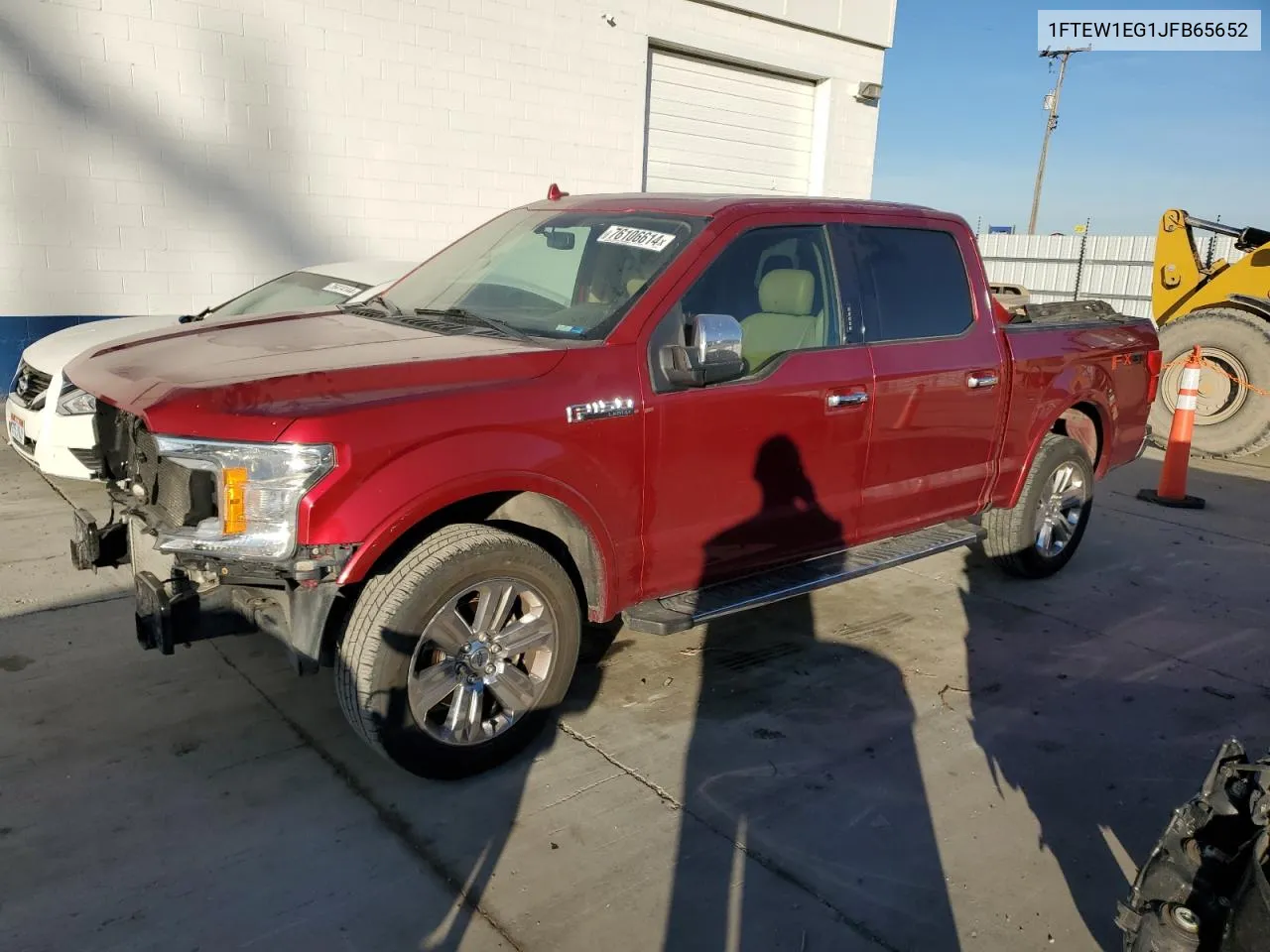 2018 Ford F150 Supercrew VIN: 1FTEW1EG1JFB65652 Lot: 76106614