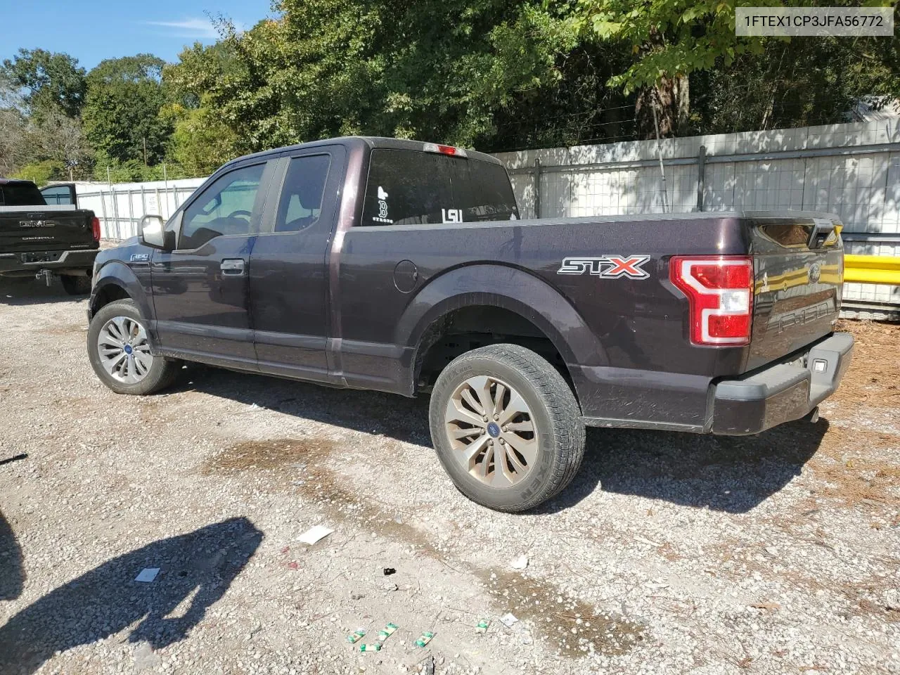 2018 Ford F150 Super Cab VIN: 1FTEX1CP3JFA56772 Lot: 76119594