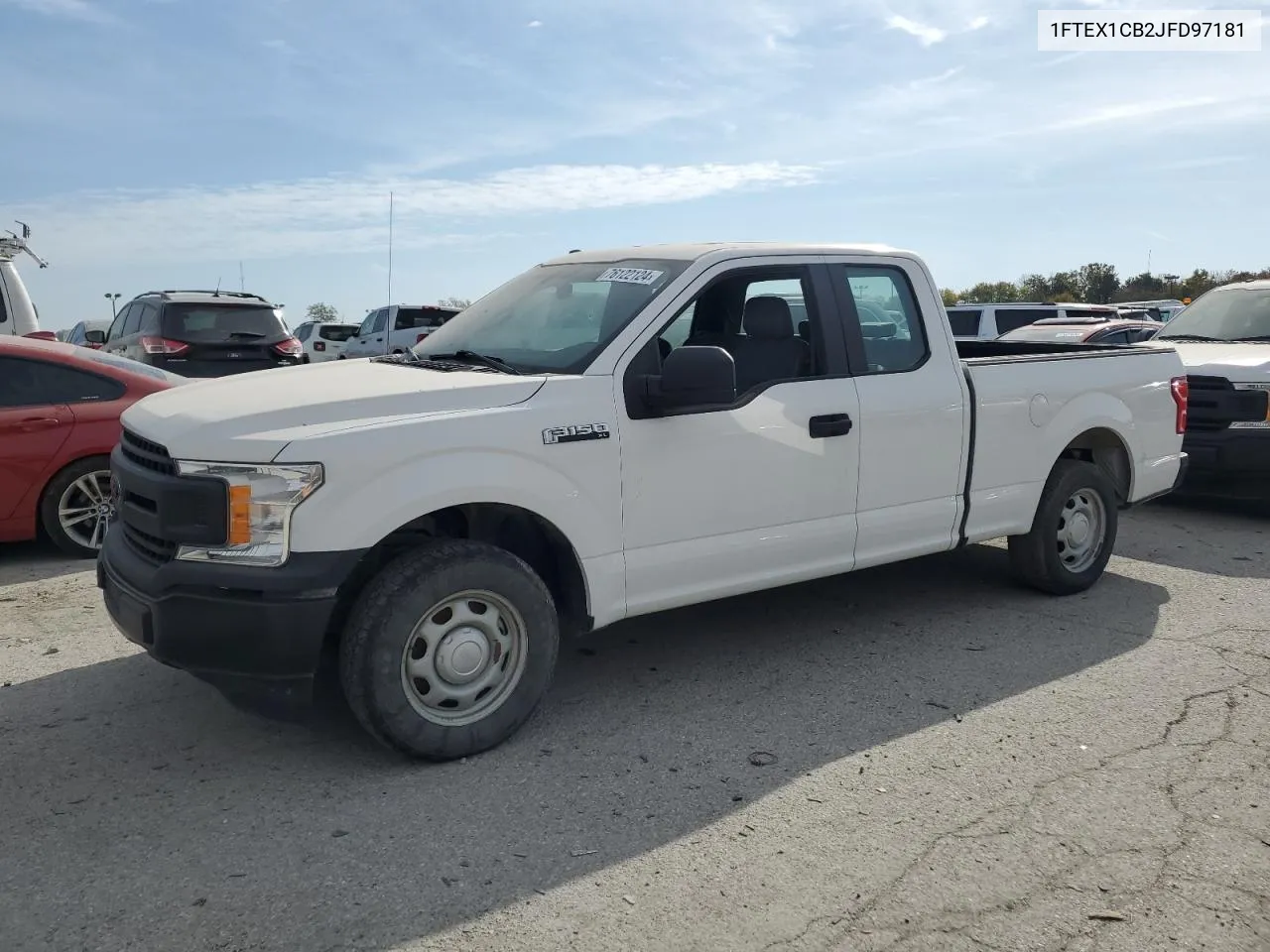 2018 Ford F150 Super Cab VIN: 1FTEX1CB2JFD97181 Lot: 76122124