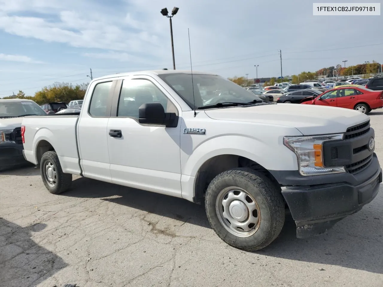 2018 Ford F150 Super Cab VIN: 1FTEX1CB2JFD97181 Lot: 76122124