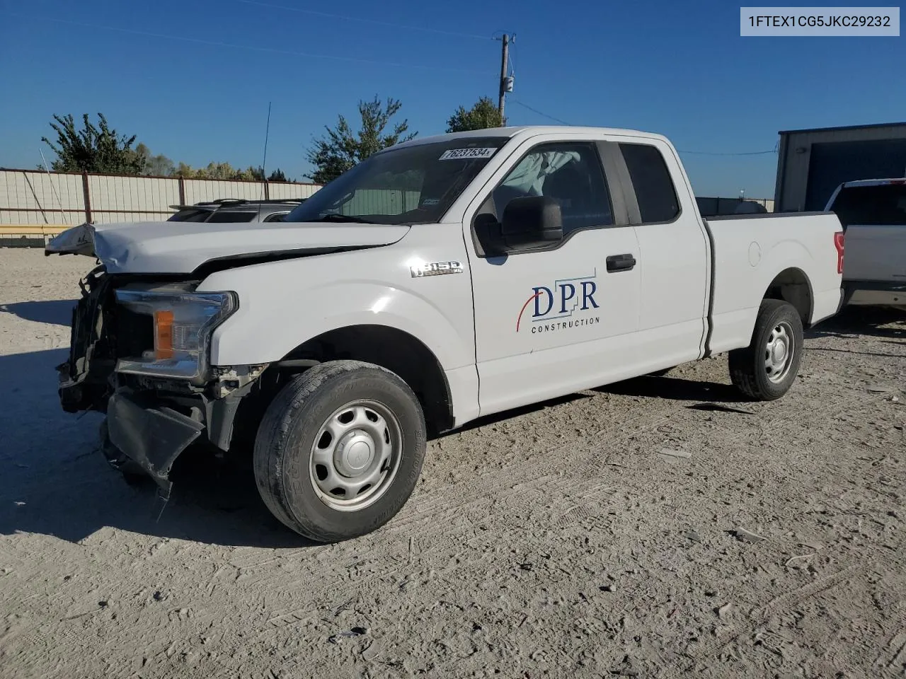 2018 Ford F150 Super Cab VIN: 1FTEX1CG5JKC29232 Lot: 76237534