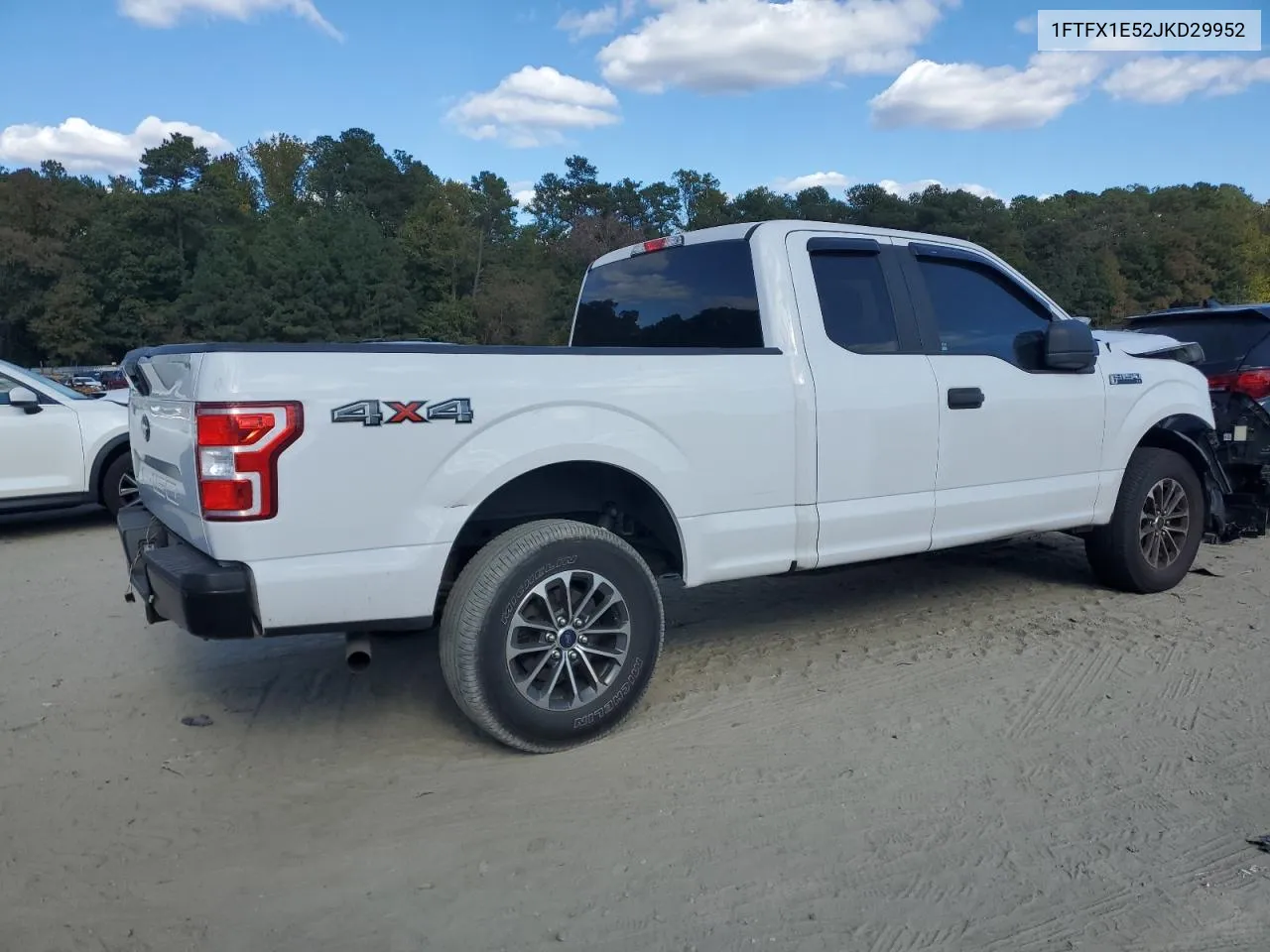 2018 Ford F150 Super Cab VIN: 1FTFX1E52JKD29952 Lot: 76298714