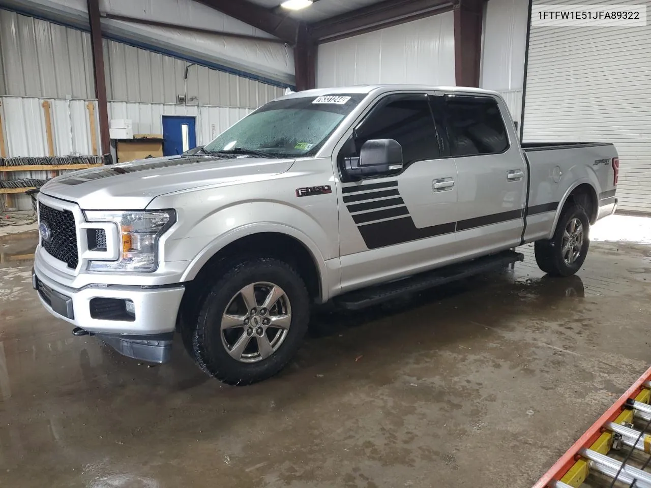 2018 Ford F150 Supercrew VIN: 1FTFW1E51JFA89322 Lot: 76331244