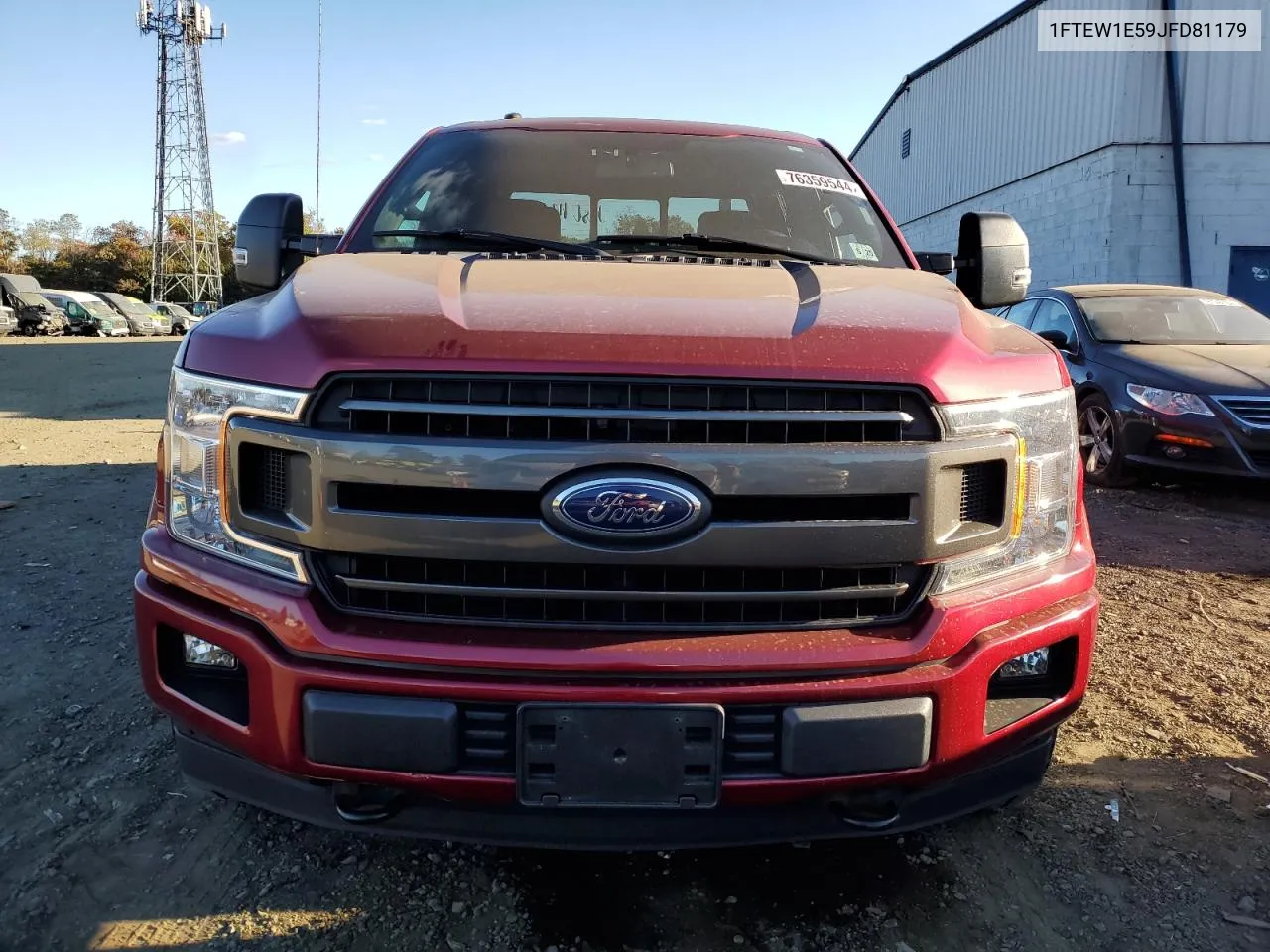 2018 Ford F150 Supercrew VIN: 1FTEW1E59JFD81179 Lot: 76359544