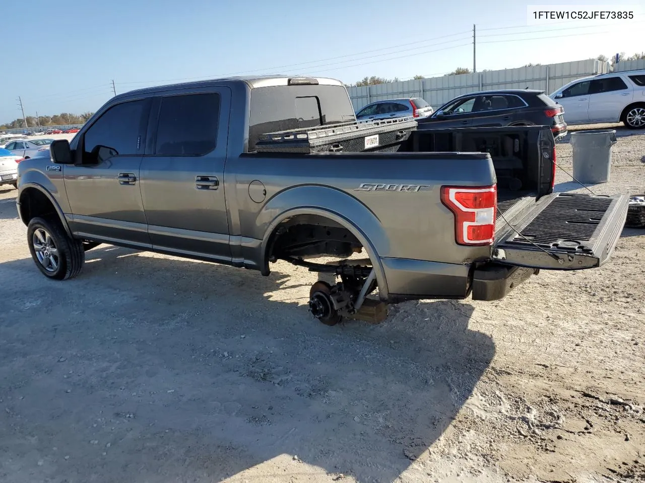 2018 Ford F150 Supercrew VIN: 1FTEW1C52JFE73835 Lot: 76413054