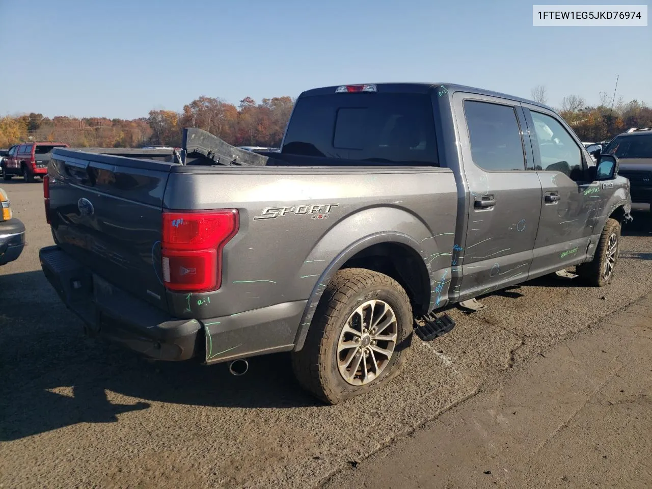 2018 Ford F150 Supercrew VIN: 1FTEW1EG5JKD76974 Lot: 76470854