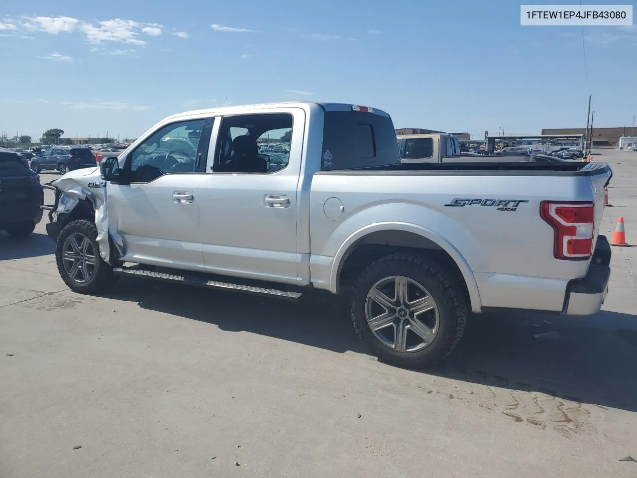 2018 Ford F150 Supercrew VIN: 1FTEW1EP4JFB43080 Lot: 76580714