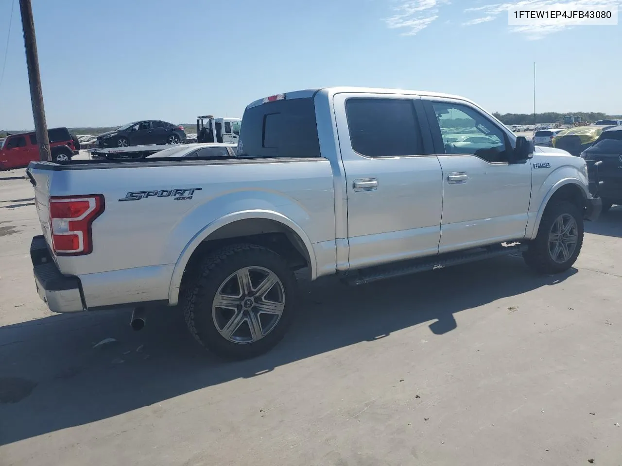 2018 Ford F150 Supercrew VIN: 1FTEW1EP4JFB43080 Lot: 76580714