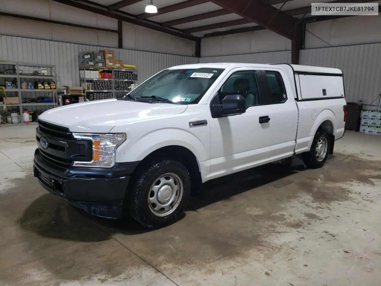 2018 Ford F150 Super Cab VIN: 1FTEX1CB7JKE81794 Lot: 76695894