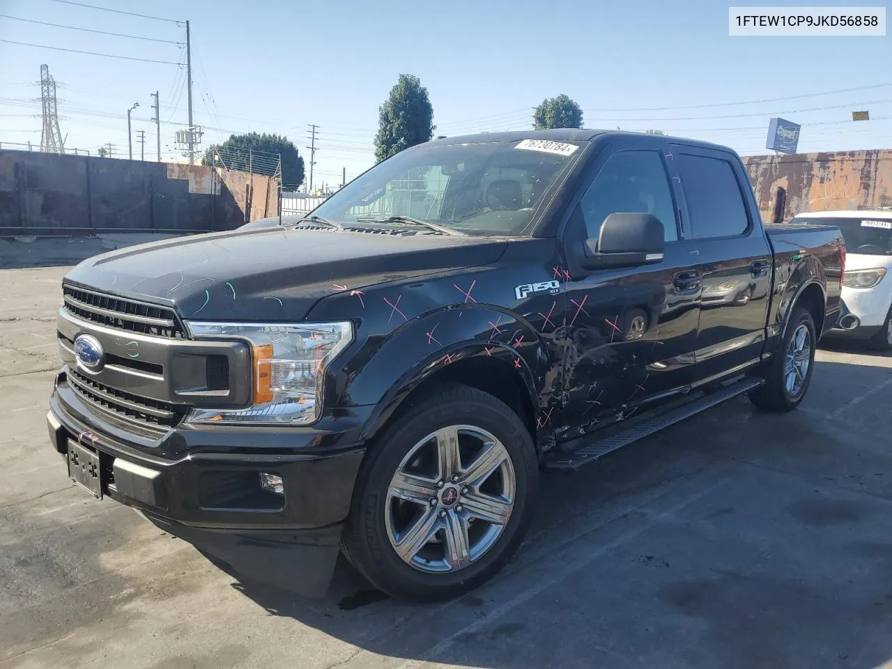 2018 Ford F150 Supercrew VIN: 1FTEW1CP9JKD56858 Lot: 76730784