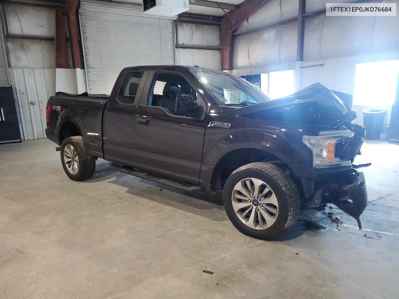 2018 Ford F150 Super Cab VIN: 1FTEX1EP0JKD76684 Lot: 76747284