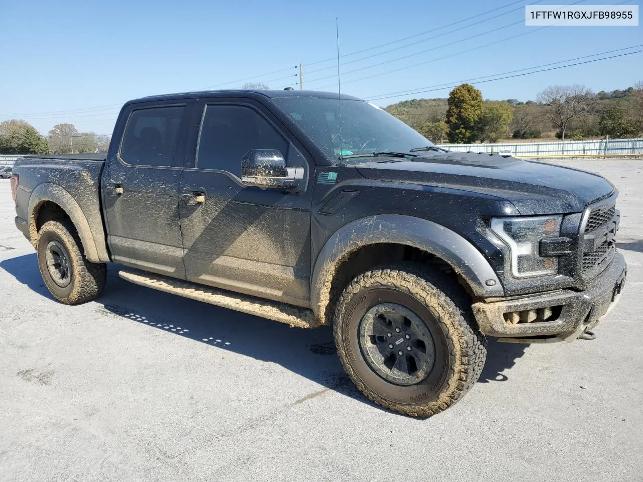 2018 Ford F150 Raptor VIN: 1FTFW1RGXJFB98955 Lot: 76750274